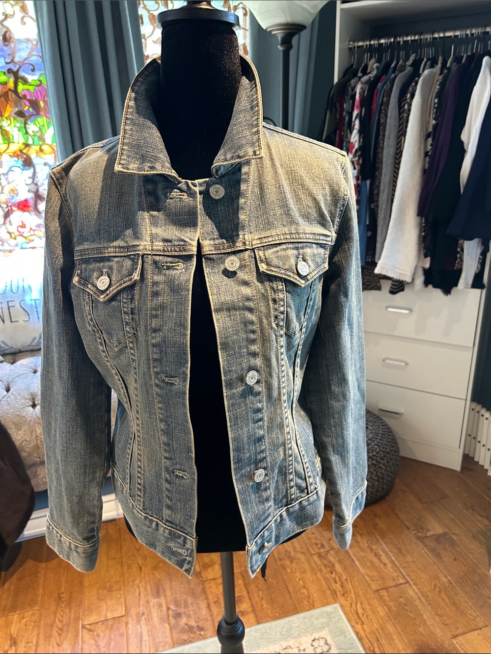 GAP Medium Wash Blue Denim Jacket
